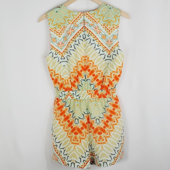 BEBE V-CUT MULTI-COLOR ROMPER SZ. 2 - Picture 13 of 16